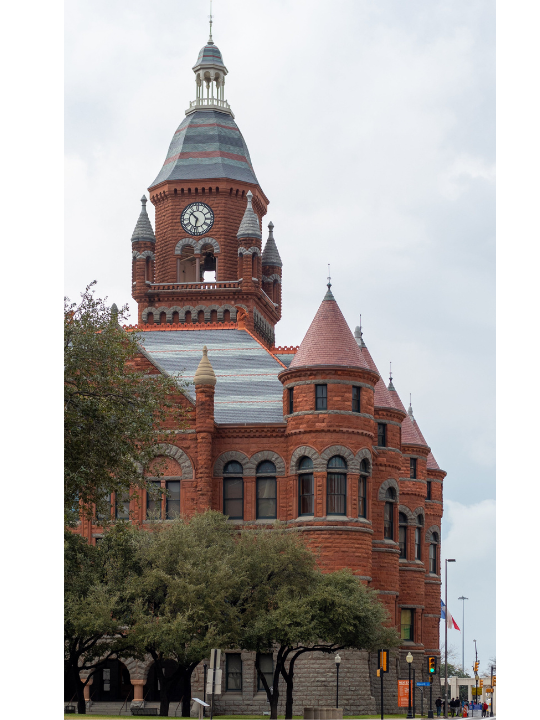 Old Red Courthouse in Dallas, symbolizing the blend of historic foundations and Fluid IT's forward-thinking tech solutions.