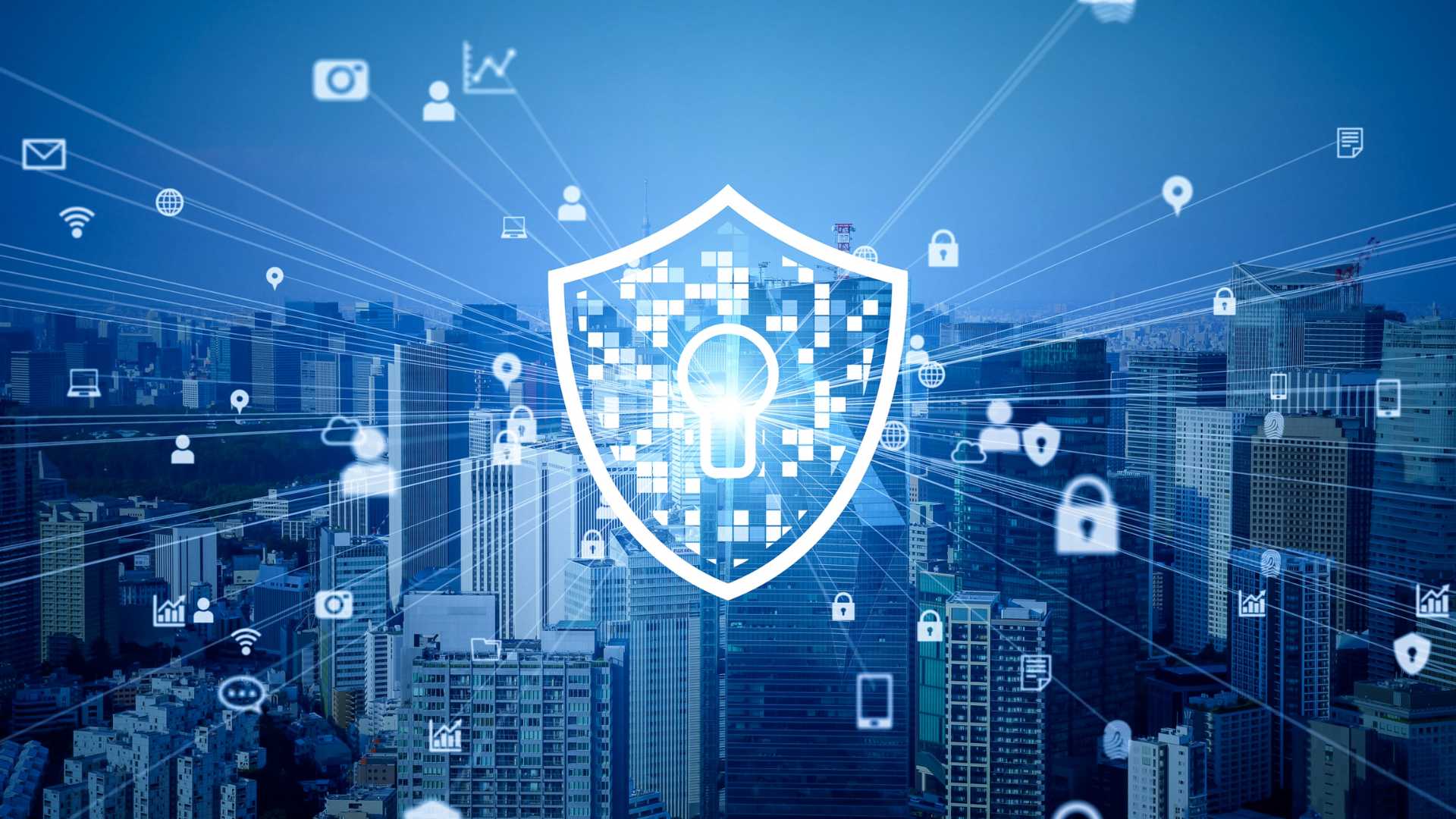 Network security infrastructure image representing the secure and reliable network services by Fluid IT in Dallas