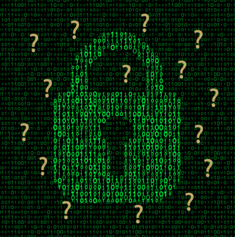 Binary Code inside poster